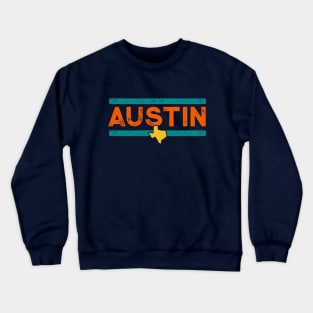 Retro Austin Texas // Vintage Texan Hometown Pride ATX Crewneck Sweatshirt